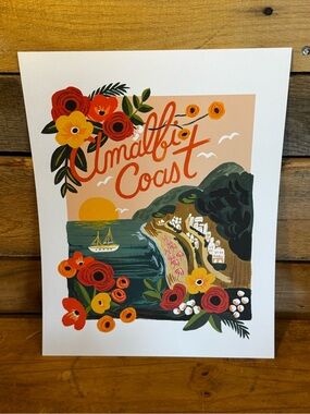 Rifle Paper Co. Amalfi Coast World Traveler Art Print 11x14